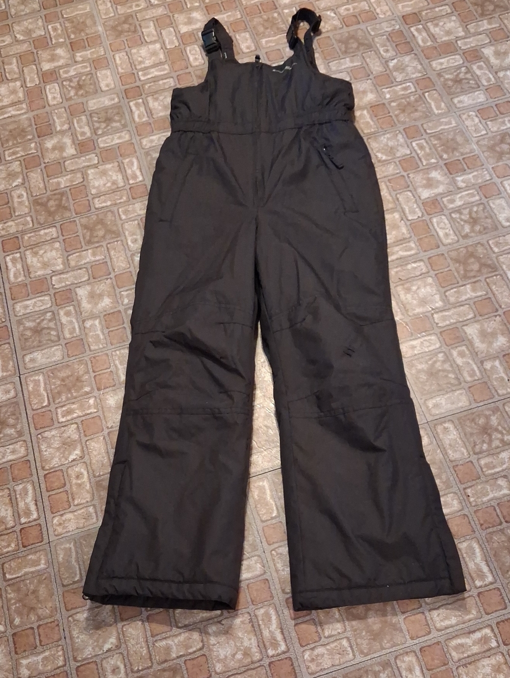 Eddie Bauer Kids Black Insulated Snow Bibs Size 14